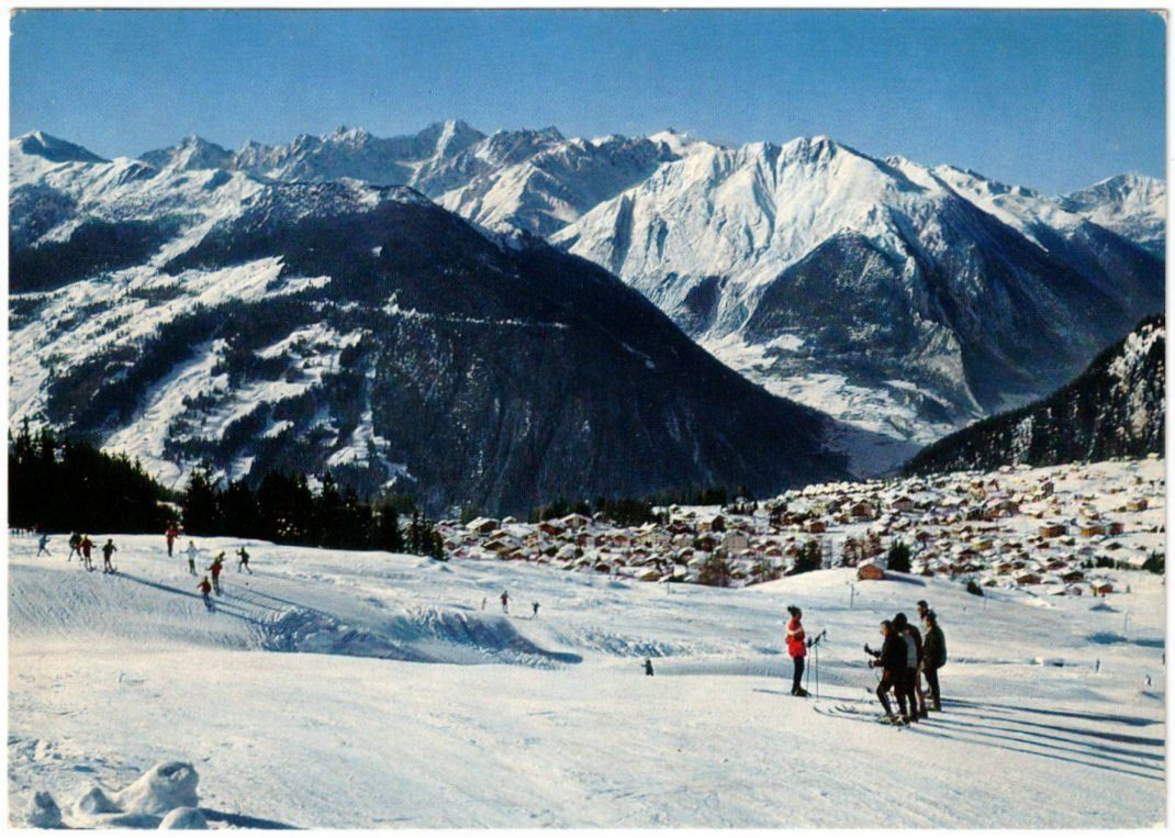 Cartoline postali: Verbier mit Skilift – Usato da Binningen venduto da Mountainrider