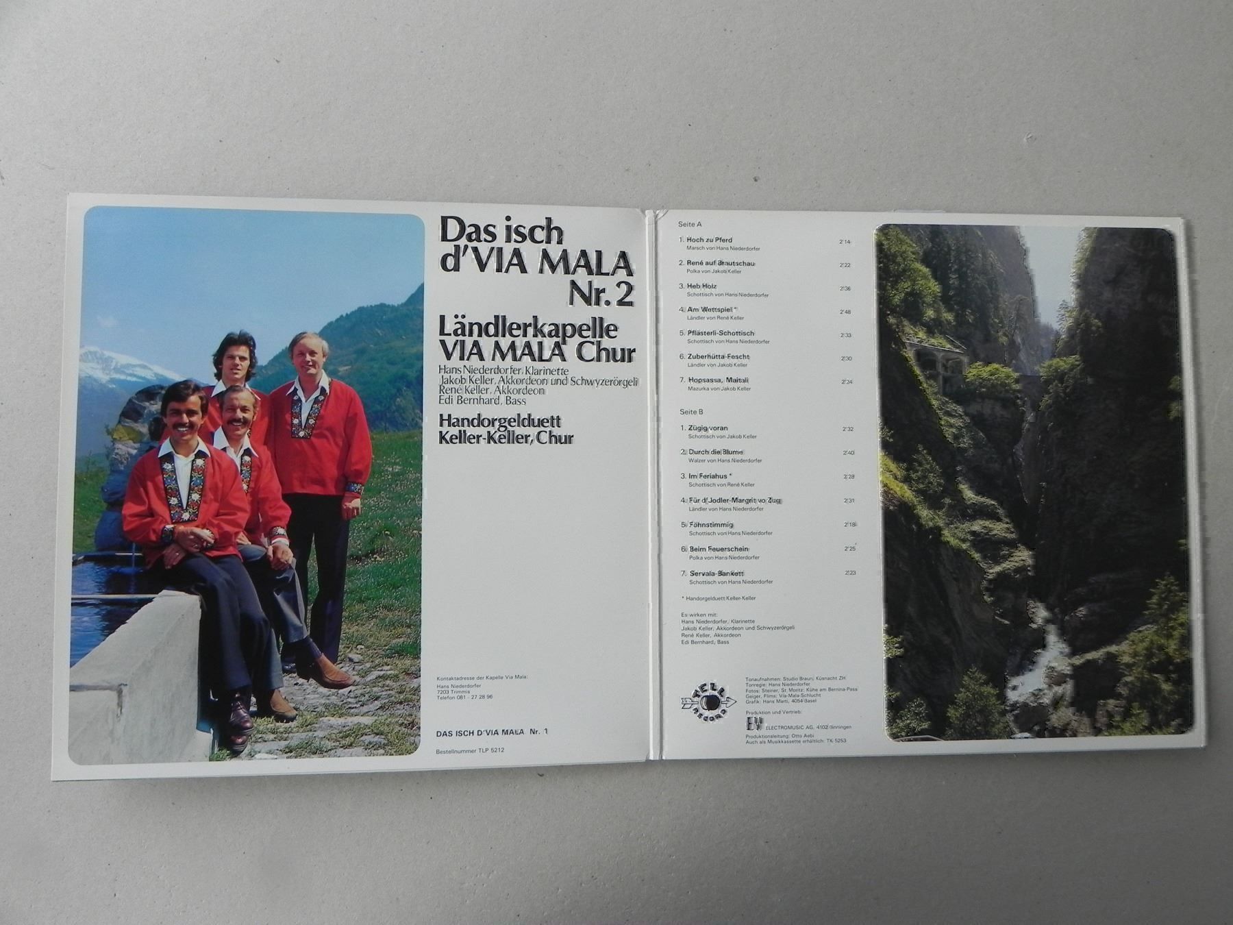 Dischi in vinile: Volksmusik LP Via Mala Handorgel Keller – Usato da Siebnen venduto da krimsie 3