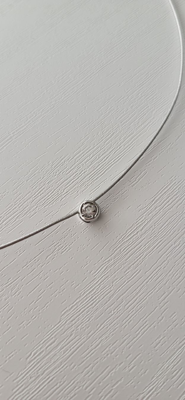 Catenine: Edles weissgold Collier – Nuovo (secondo la descrizione) da Unterägeri venduto da Altgoldschmuck 1