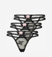 String Spitze schwarz Grösse M, neu mit Etikett, Damen / 3er