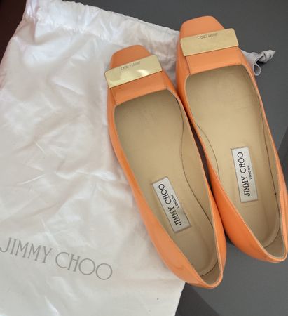 Jimmy Choo Leather Flats Size 37 - almost like new