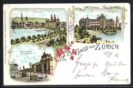 Zürich, Alpenquai, Utoquai, Escherdenkm
