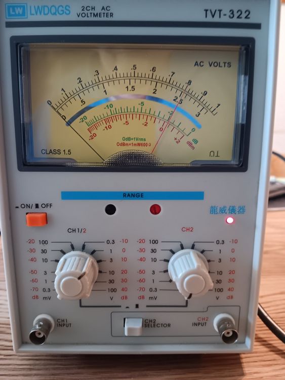 Millivoltmètre Double Canal TVT-322 à Double Aiguille - Nouveau Design Pour Mesures Précises