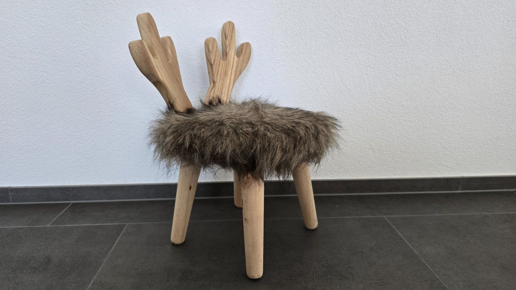 Sgabelli: Elchhocker, Kindersitz, Dekoration Herbst/Winterzeit – Usato da Sattel venduto da Saj3s 1