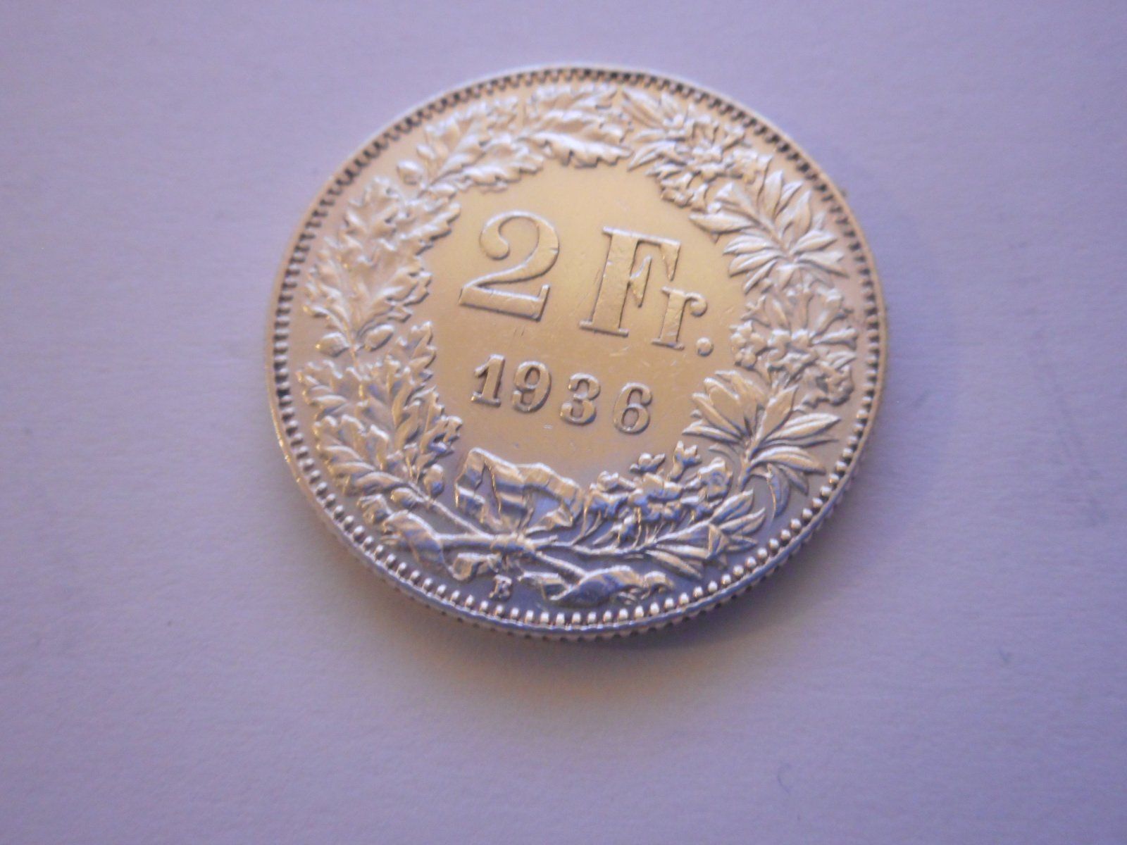 Tutti le monete: 2 Fr. 1936  silber  vorz – Usato da Kriegstetten venduto da pizlad2010 1