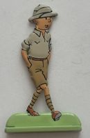 Figurine Tintin en relief - Tintin au Congo