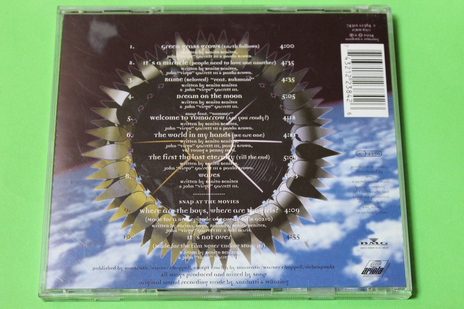 CD: SNAP! - WELCOME TO TOMORROW CD 1994 – Usato da Tübach venduto da JamesStone 2