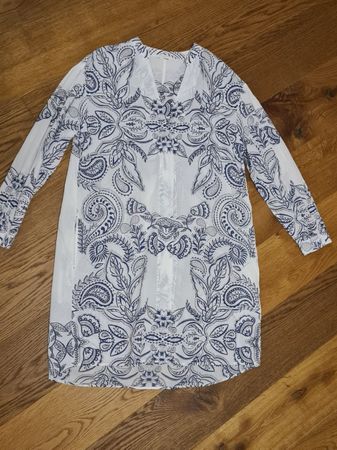 Marc O'Polo Kleid mit blauem Muster, Neuwertig!