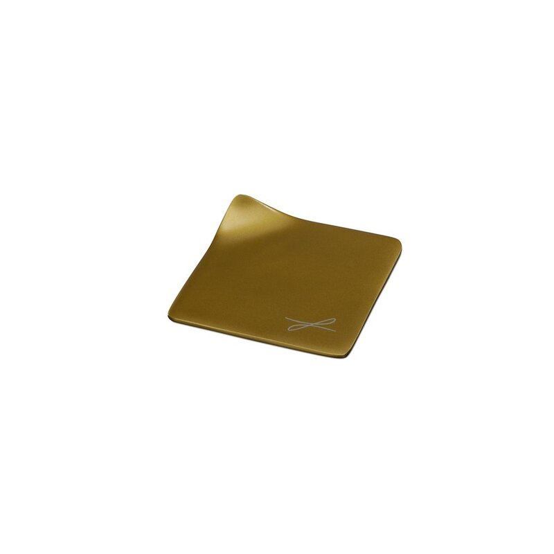 Portacandele: Kerzenteller goldfarben eckig, 85 x 85mm – Nuovo e nell'imballaggio originale da Gundelfingen venduto da printparcel