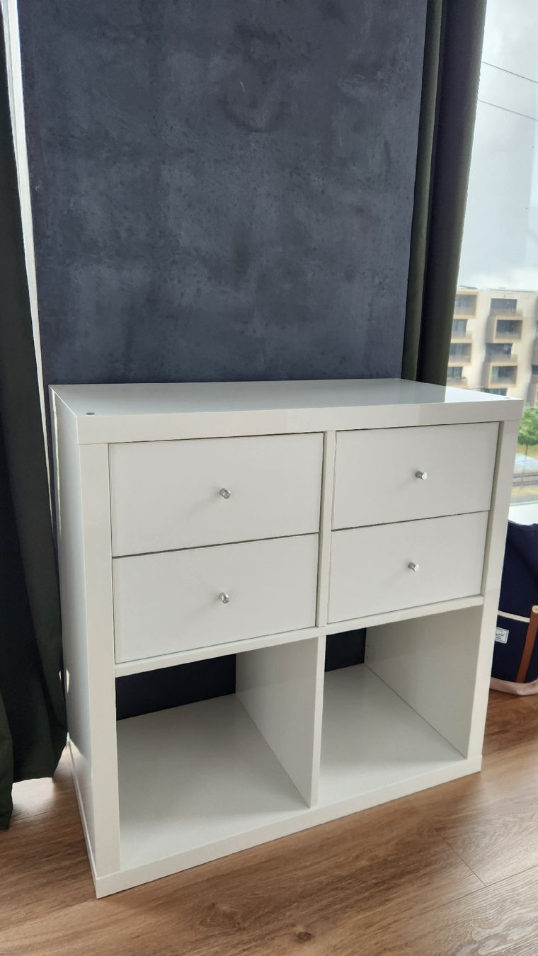 Ikea Scaffali: Ikea Kallax 2x2 mit 4 schubladen weiß – Usato da Zürich venduto da mrs_kl5x