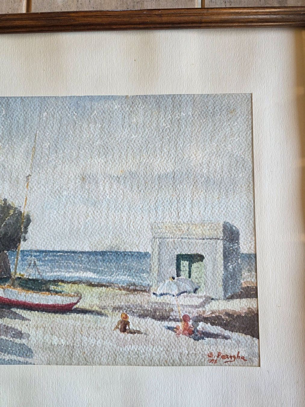 Gemälde: tolles Bild Gemälde Aquarell Strand Szene – Gebraucht aus Walterswil BE von Lonitti 6