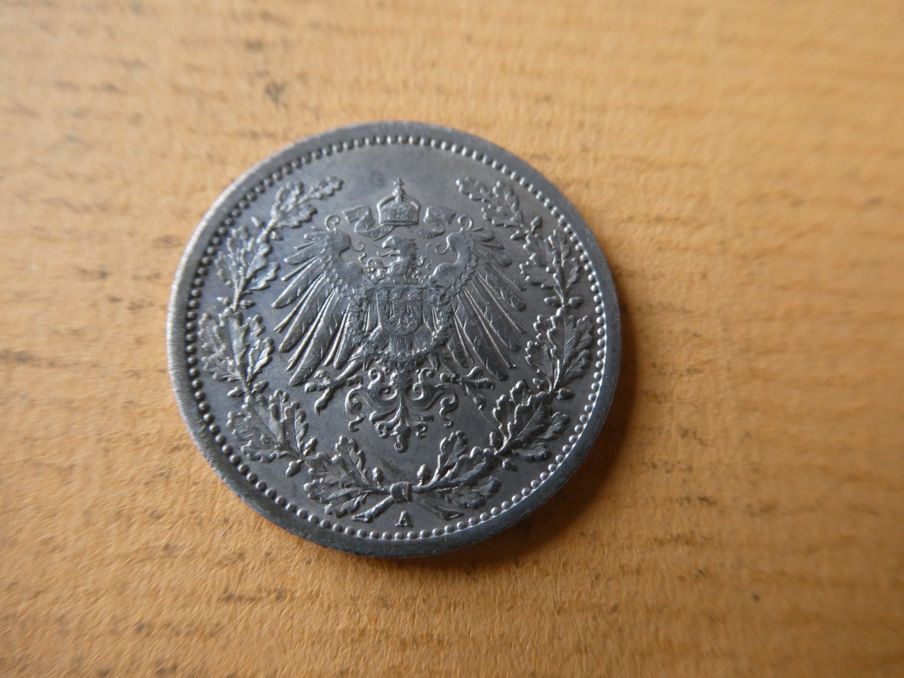 Toutes les monnaies: Dt. Reich 1914 A, 1/2 Silbermark – D'occasion à Hinterforst par Rohusri 1