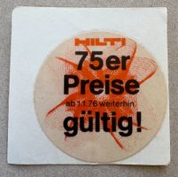 HILTI 75ER PREISE AB1.1.1976