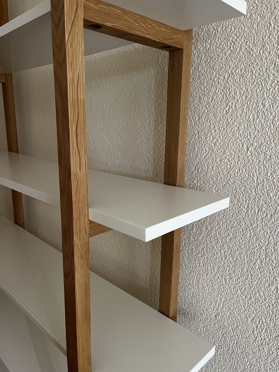 Scaffali: Bücherregal weiss mit Holz – Usato da Erlenbach ZH venduto da montecristo2 1