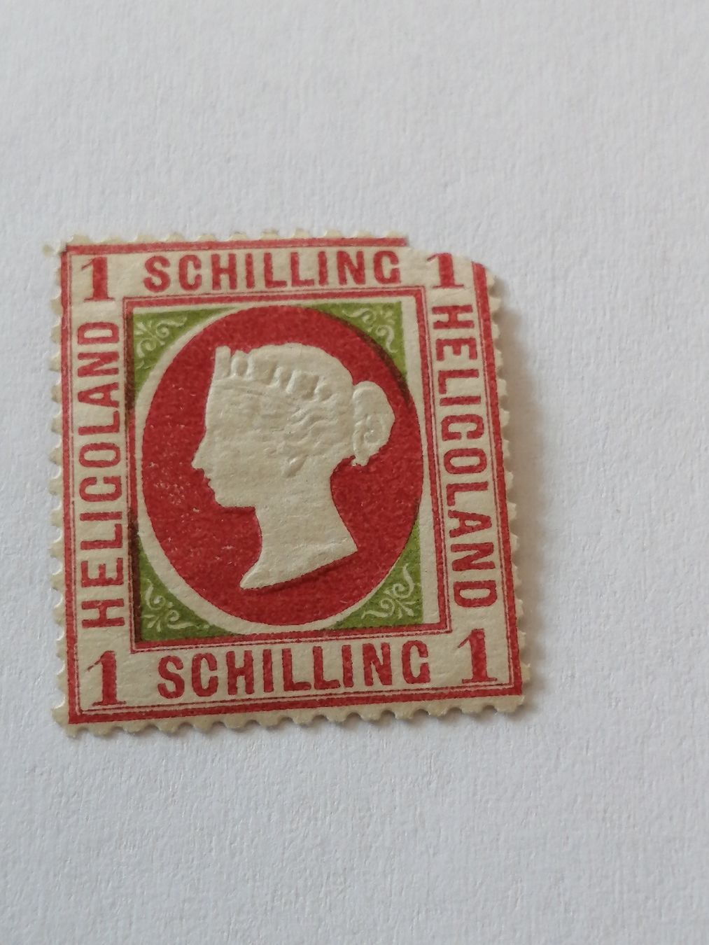 Alle Briefmarken: Alt Deutschland Helgoland 1 Schilling  – Gebraucht aus Happerswil von tschergi