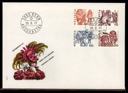 1977, FDC, Volksbräuche (599–602)