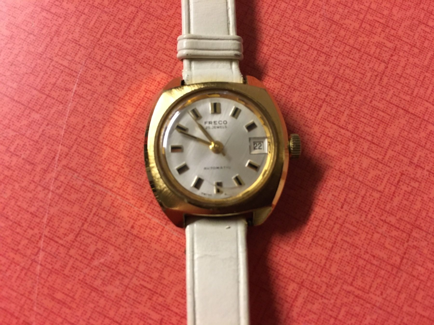 Damen Armbanduhr Freco, Automatik,25 Jewels,Swiss Made. (Gebraucht 