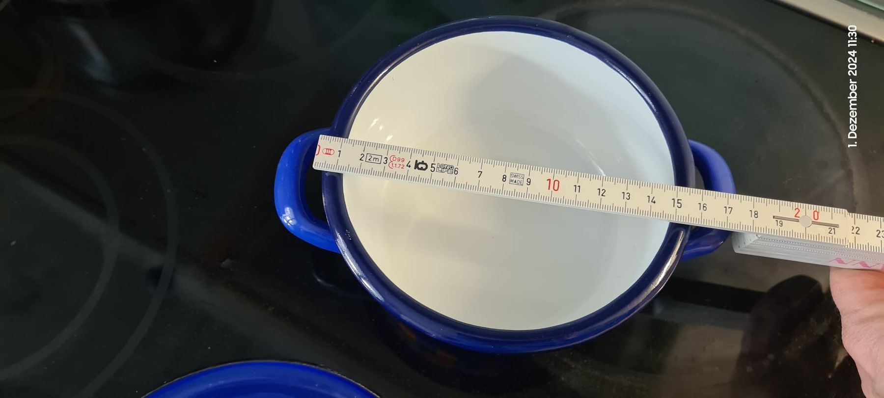 Pentole: schöner Emaille Topf mit Elefanten blau – Nuovo (secondo la descrizione) da Weinfelden venduto da RobsFortune 1