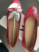 Ballerina rossa in vera pelle