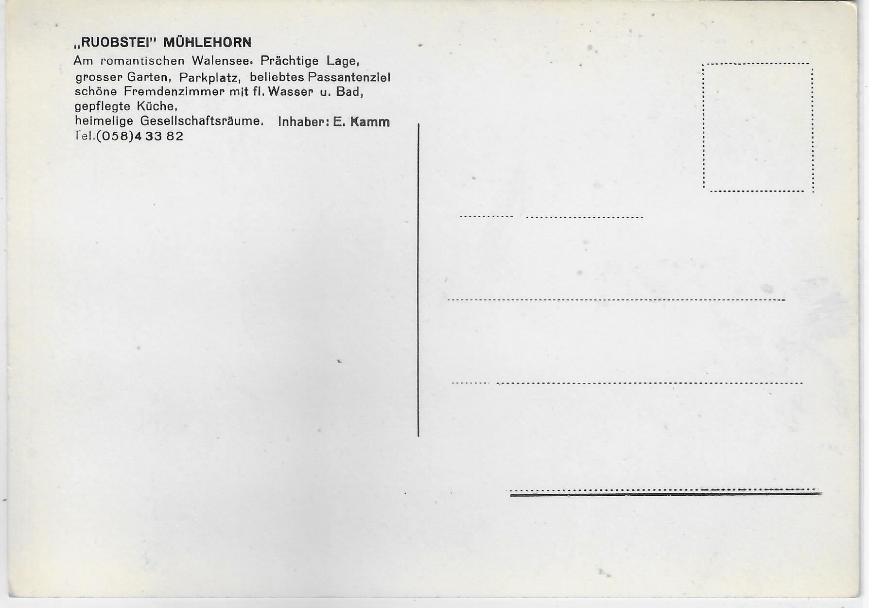 Cartoline postali: Pension "Ruobstei" Mühlehorn – Usato da Ettingen venduto da Kartenplanet 1