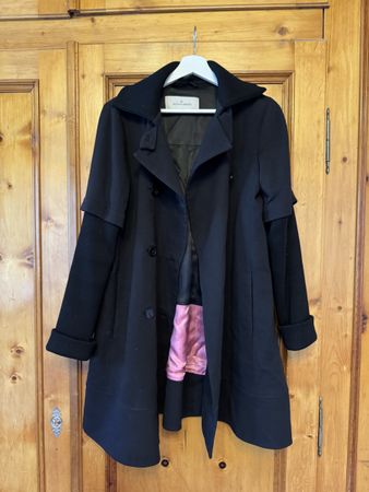 Malene Birger Wintermantel Woll – Grösse 36, schwarz