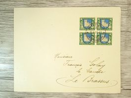 TR63 Enveloppe + Timbre Suisse 1931
