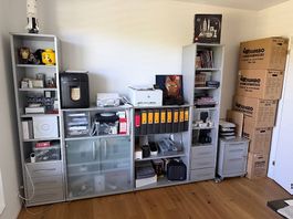 Büromöbel grau/Alu  komplettes Set, Abholung