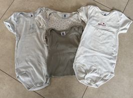 Lot de 4 Bodies Petit Bateau manches courtes 95cm 36 mois