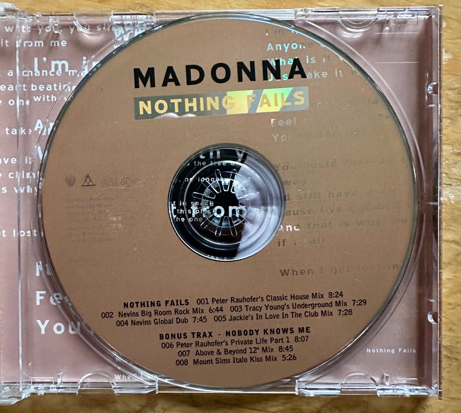 CD: Madonna Nothing Fails CD Maxi – Usato da Lausanne venduto da davzic 2