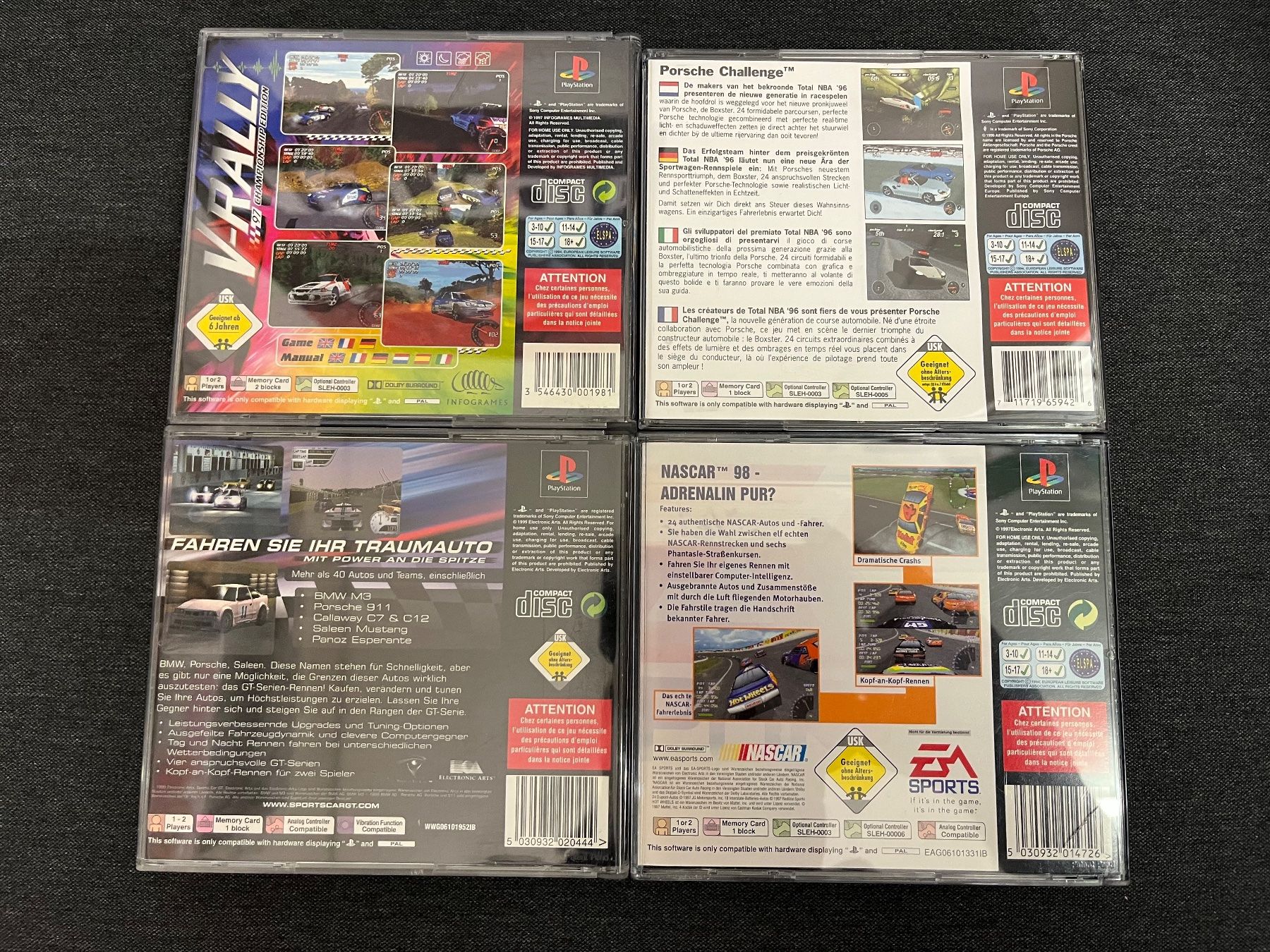 Sony Giochi: Playstation 1 PS1 Rennspiele Sammlung Bundle – Usato da Thalwil venduto da ranx 2