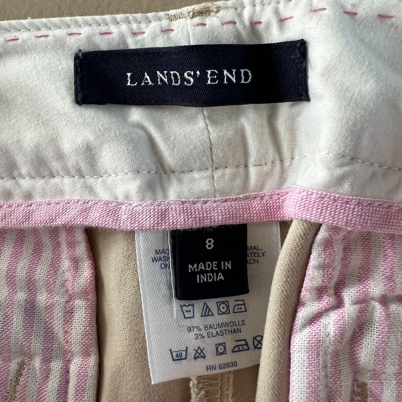 Pantalons: beige LANDS’ END Hose | Baumwolle & Elastan – D'occasion à Zürich par ClosetQueen 8