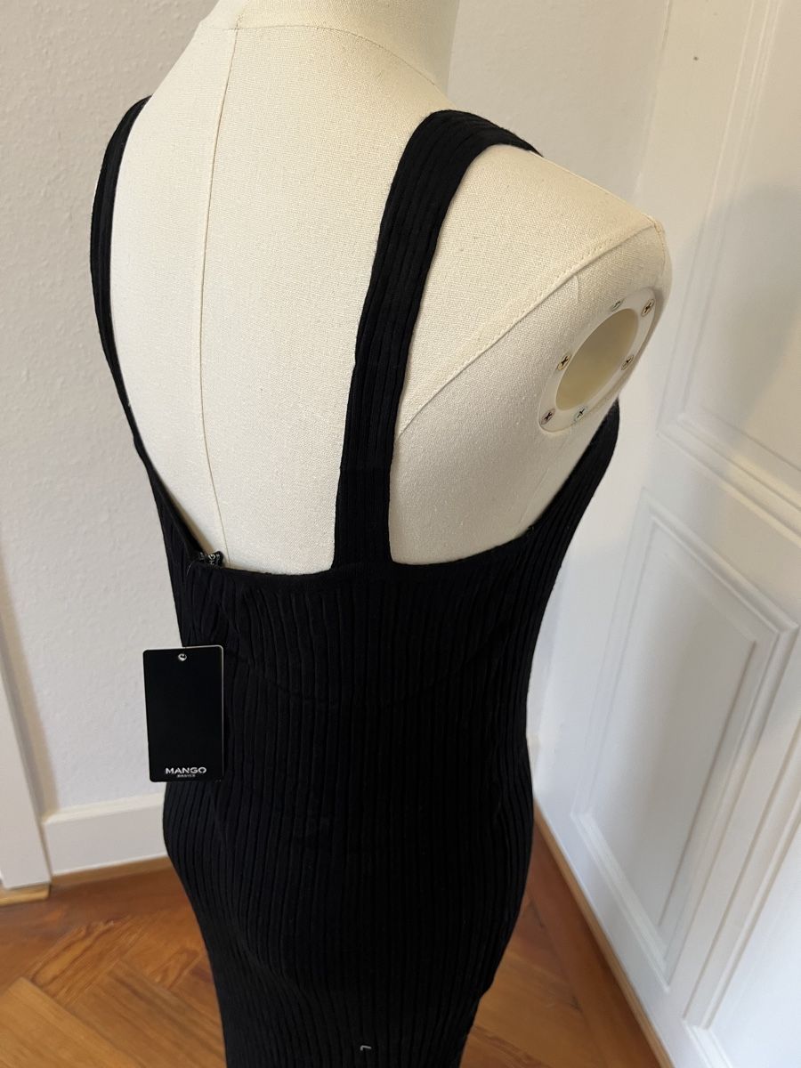 Mango Kleider: Mango black ribbed dress, size S – Neu (gemäss Beschreibung) aus Genève von nba_l98n 2