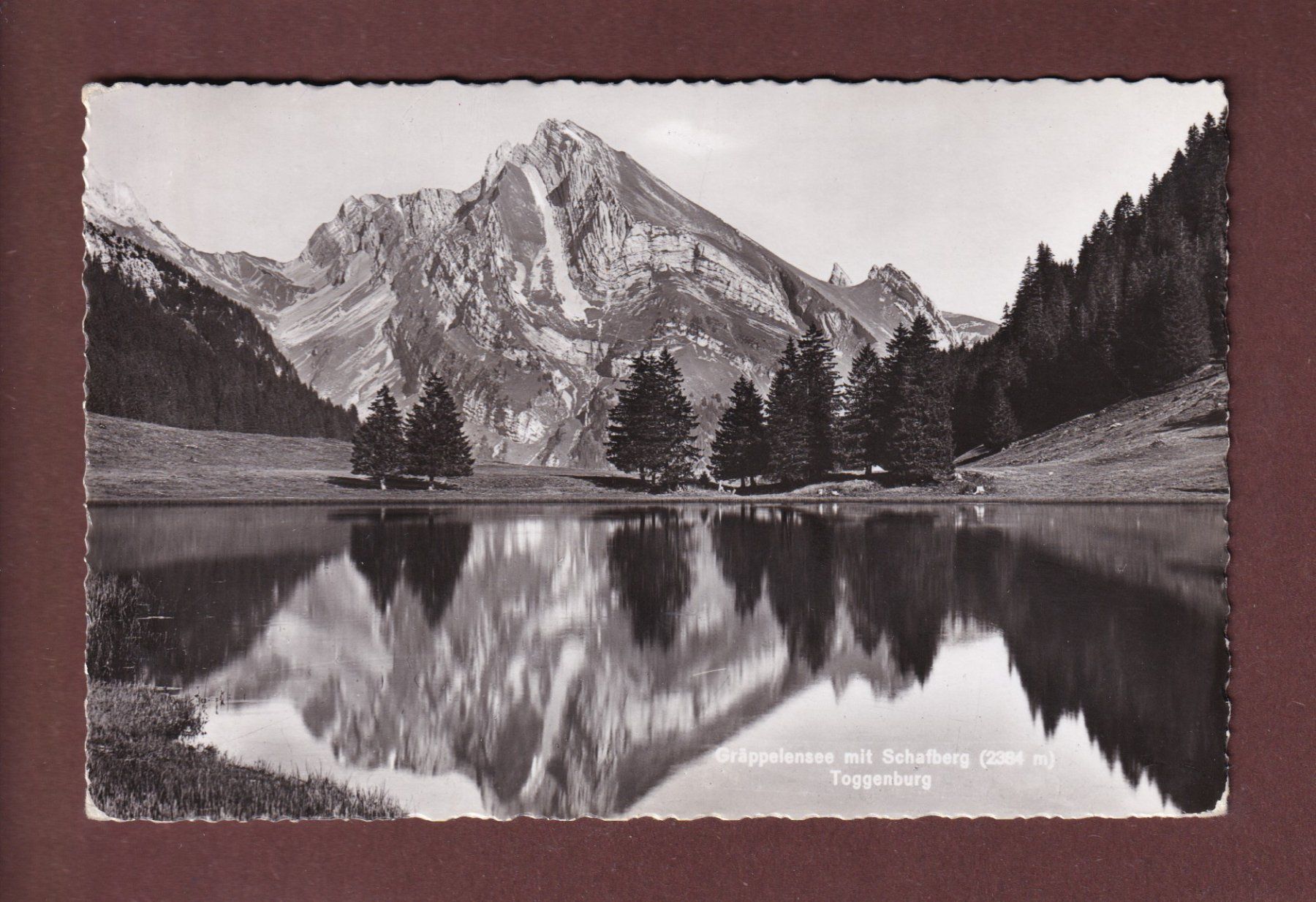 Cartoline postali: GRÄPPELENSEE - Schafberg – Usato da Pully venduto da nicecards-shop