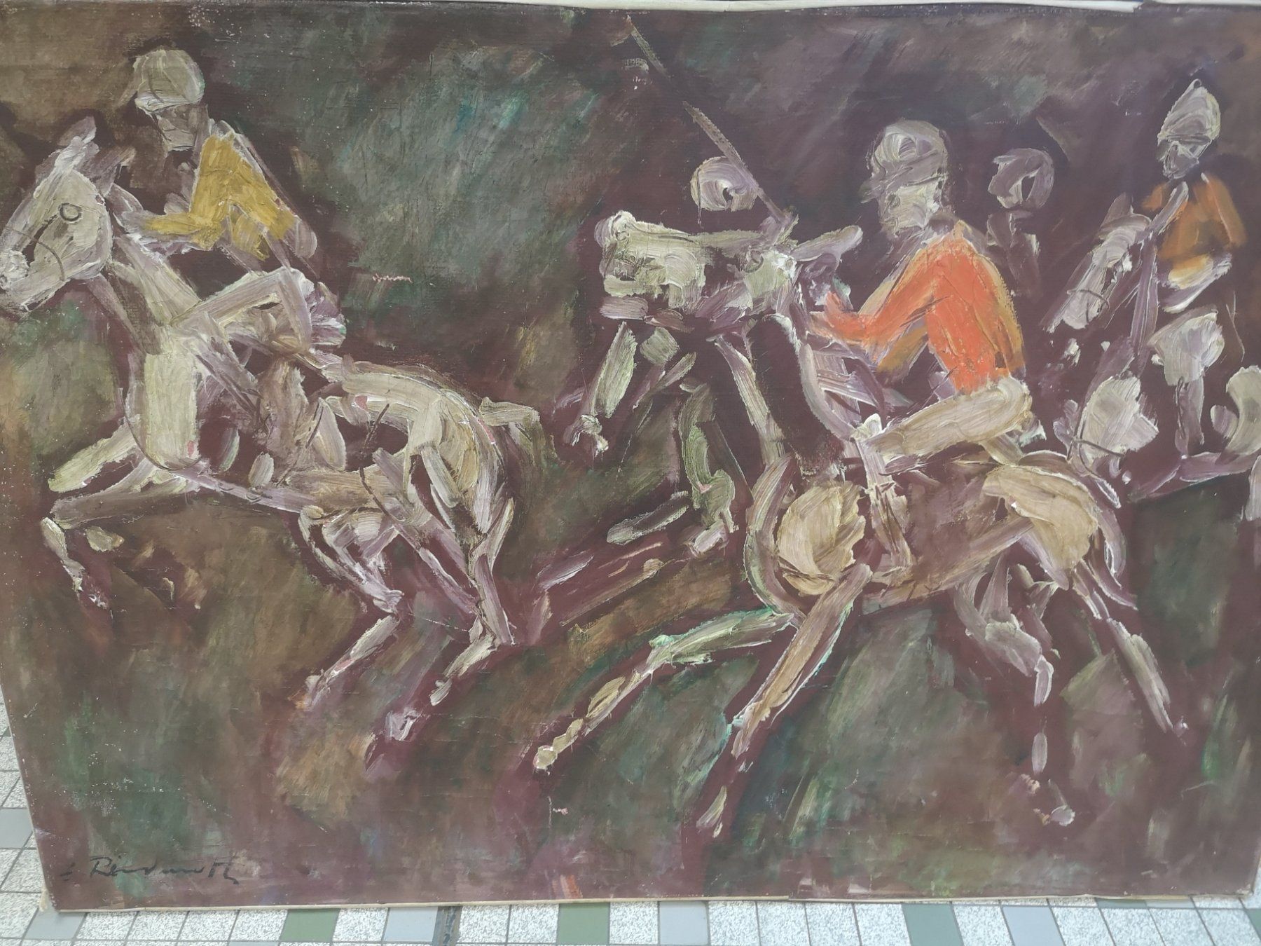 Dipinti: GRANDE HUILE SUR TOILE SIGNÉE – Usato da Genève venduto da Qanil77 2