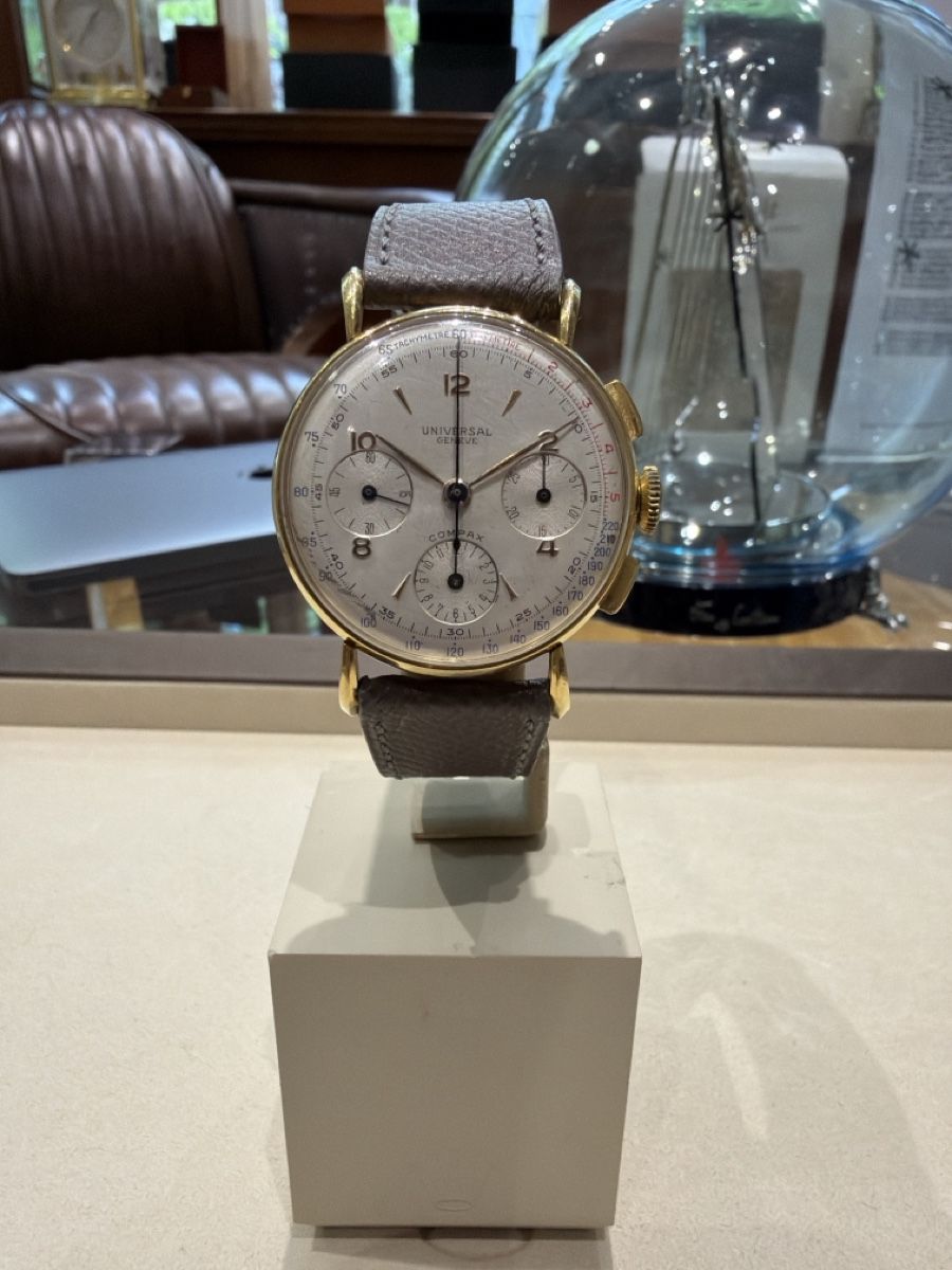 Universal Genève Orologi: Universal Genève compax en or – Usato da Genève venduto da Heritage_geneve