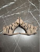 Sandales à lacets Jimmy Choo daim beige pointure 39.5