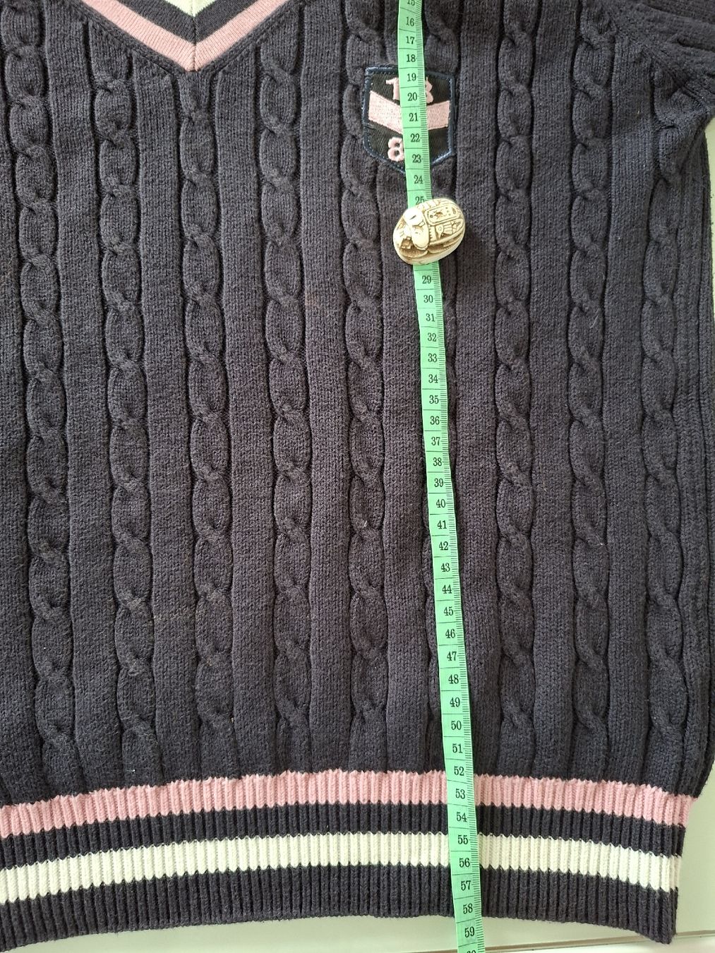 Maglioni & Felpe: Pull Scapulaire marine à torsades, taille M,  – Usato da Renens VD venduto da ser_j2fn 7