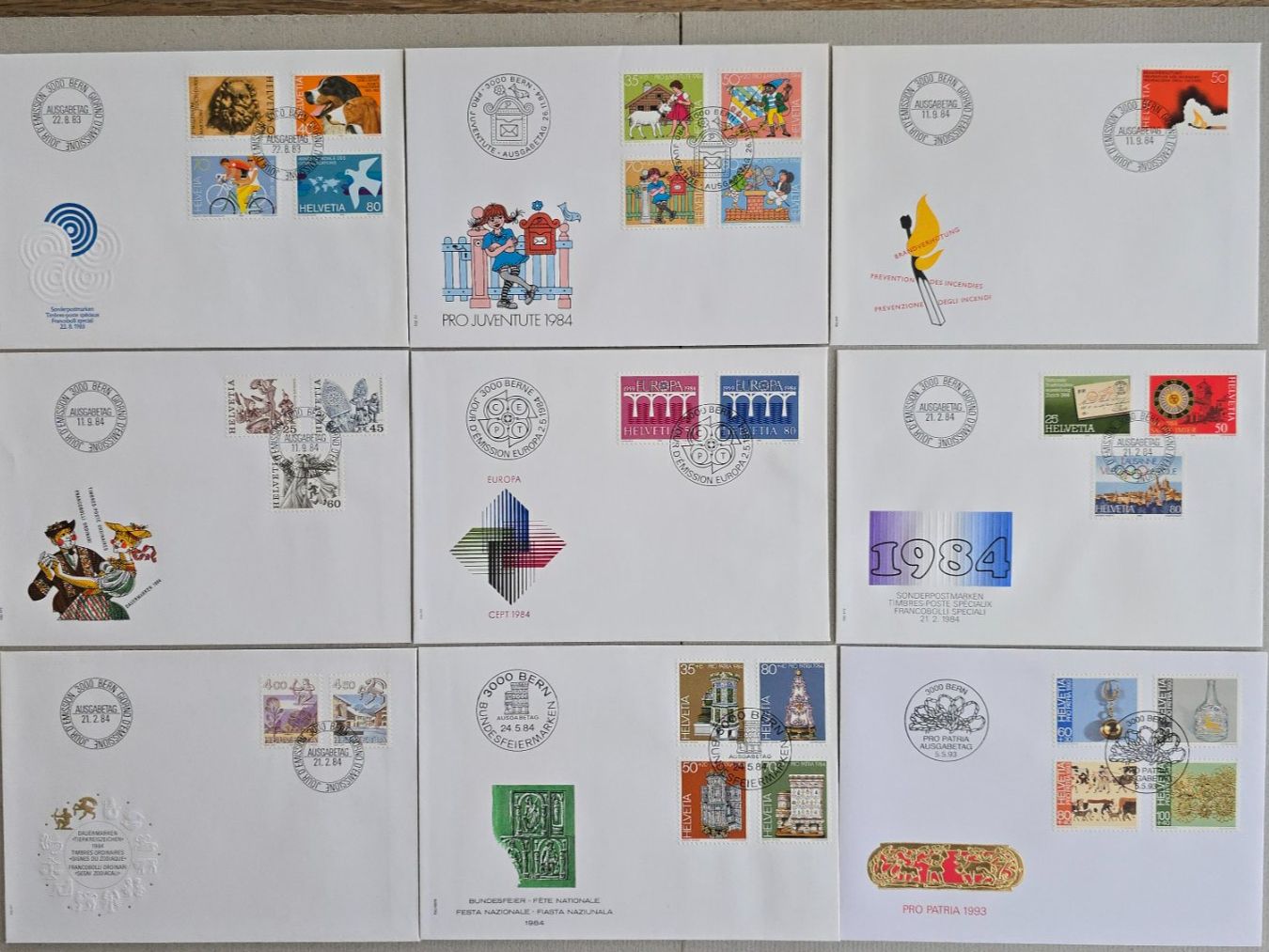 Tutti i francobolli: 40 FDC Schweiz, und einige philatelistische Objekte – Usato da Schwyz venduto da Danyclau 2