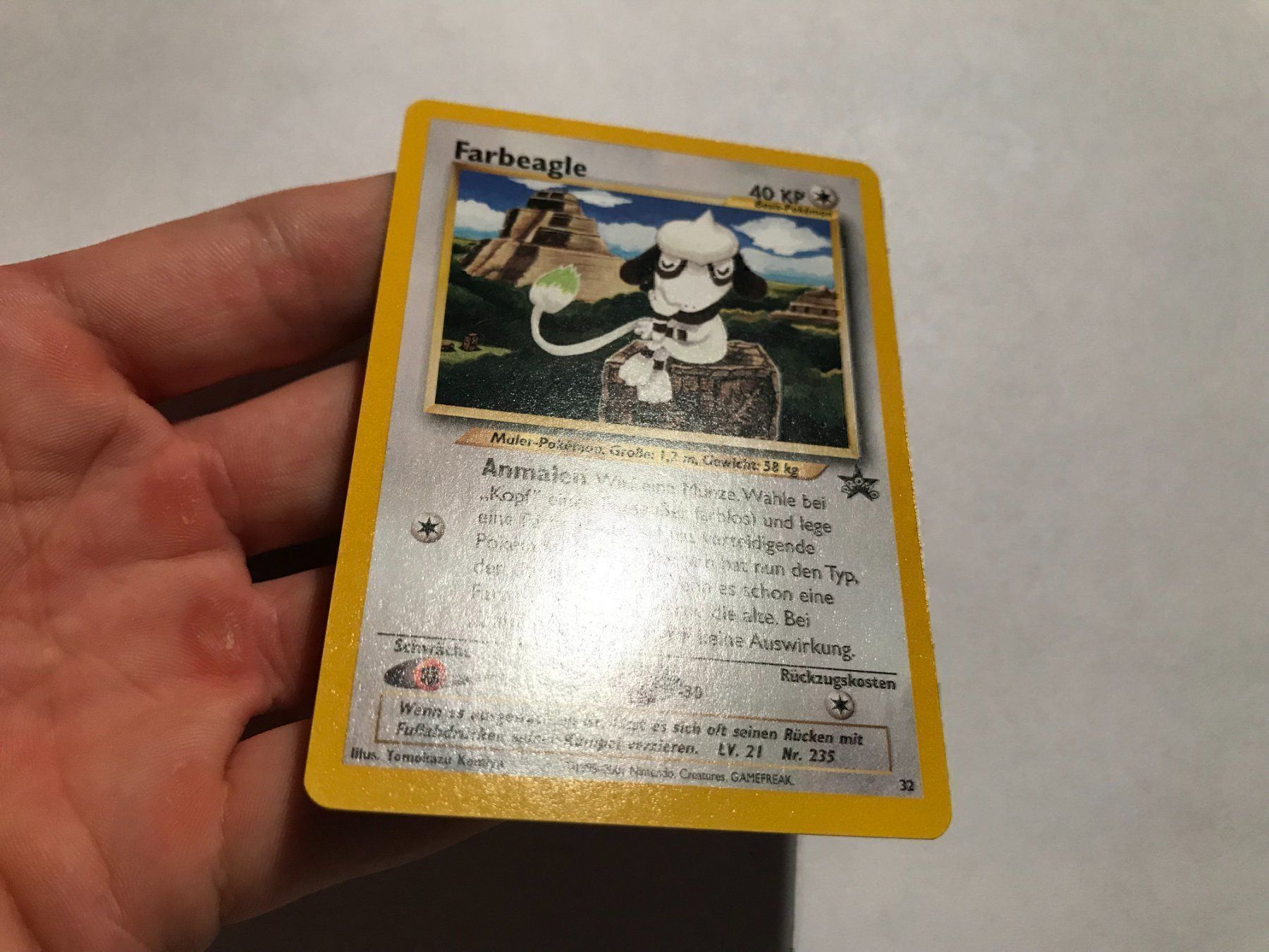Pokémon Carte collezionabili: Farbeagle Blackstar Promo DE – Usato da Hagendorn venduto da Pokecollectorch 3