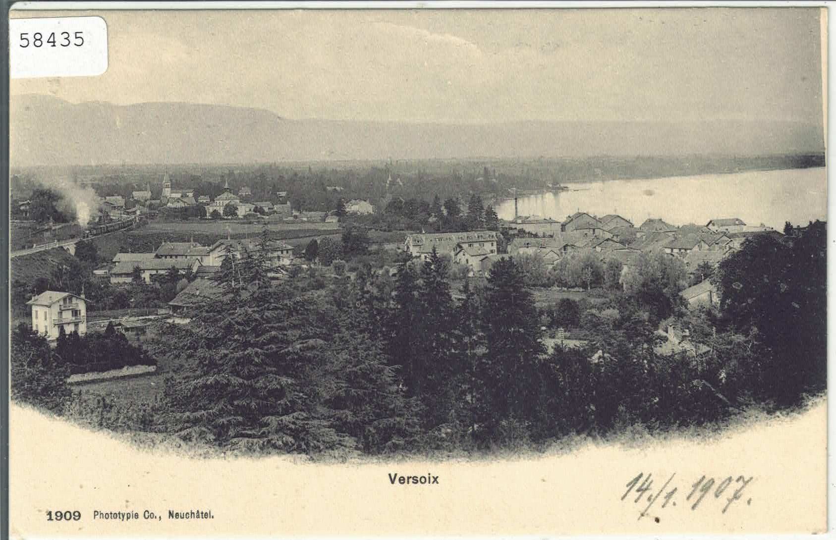 Cartoline postali: Versoix - Vue generale – Usato da Ettingen venduto da Kartenplanet