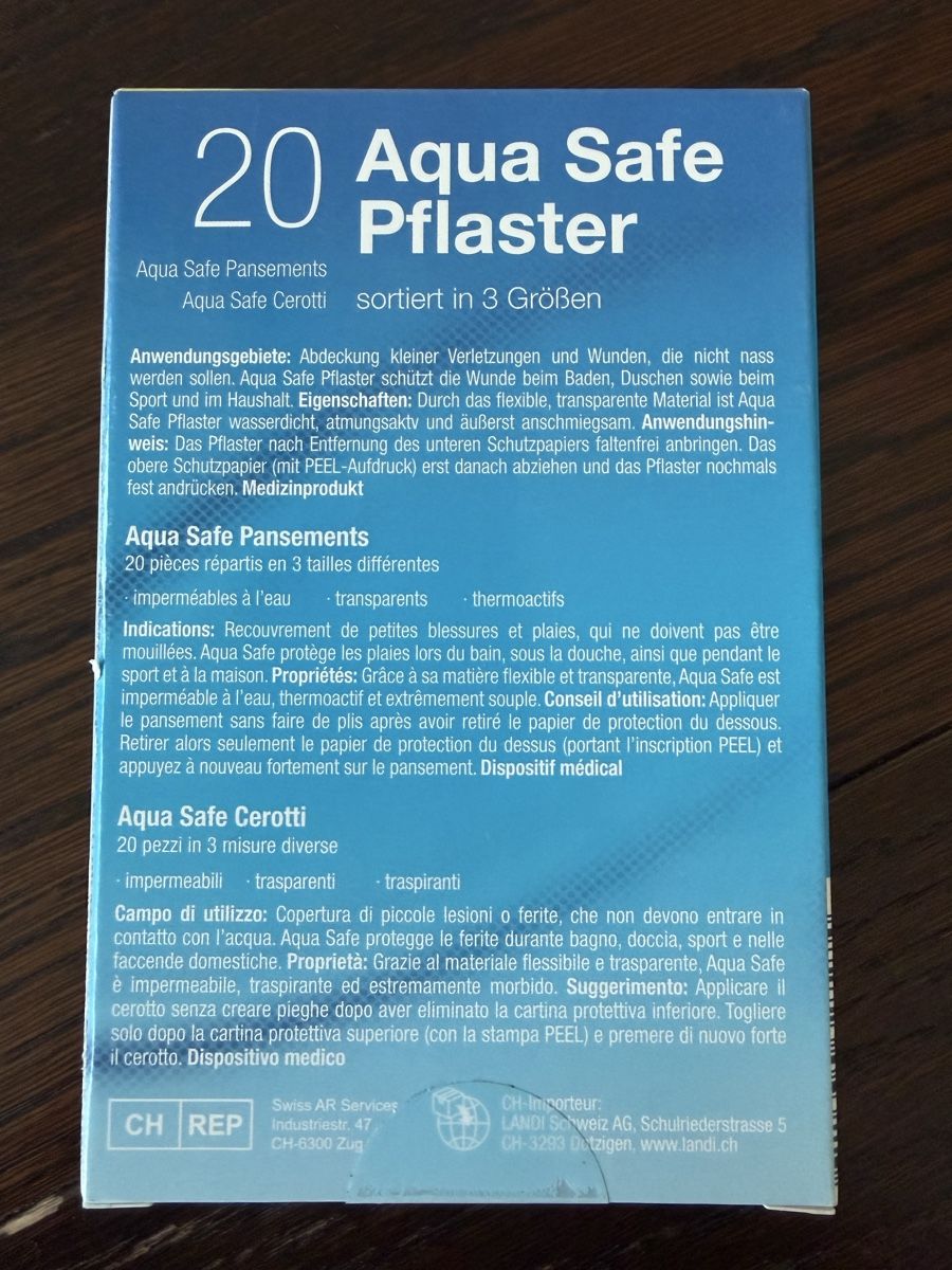 Mallettes de secours: 9x Aqua Save Pflaster Packungen – Neuf avec emballage d'origine à Rorschacherberg par QuoAli 2
