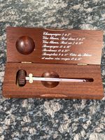 Weinthermometer in Holzetui