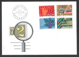 FDC Serie 505 - 508 seltene Marken-Reihenfolge ET 17.2.1972