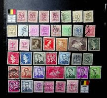 BELGIQUE TIMBRES OBLITÉRÉS 1951-1959 /U943