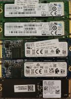 5x SSD NVMe 256GB Samsung Kioxia M.2 verschiedene Typen