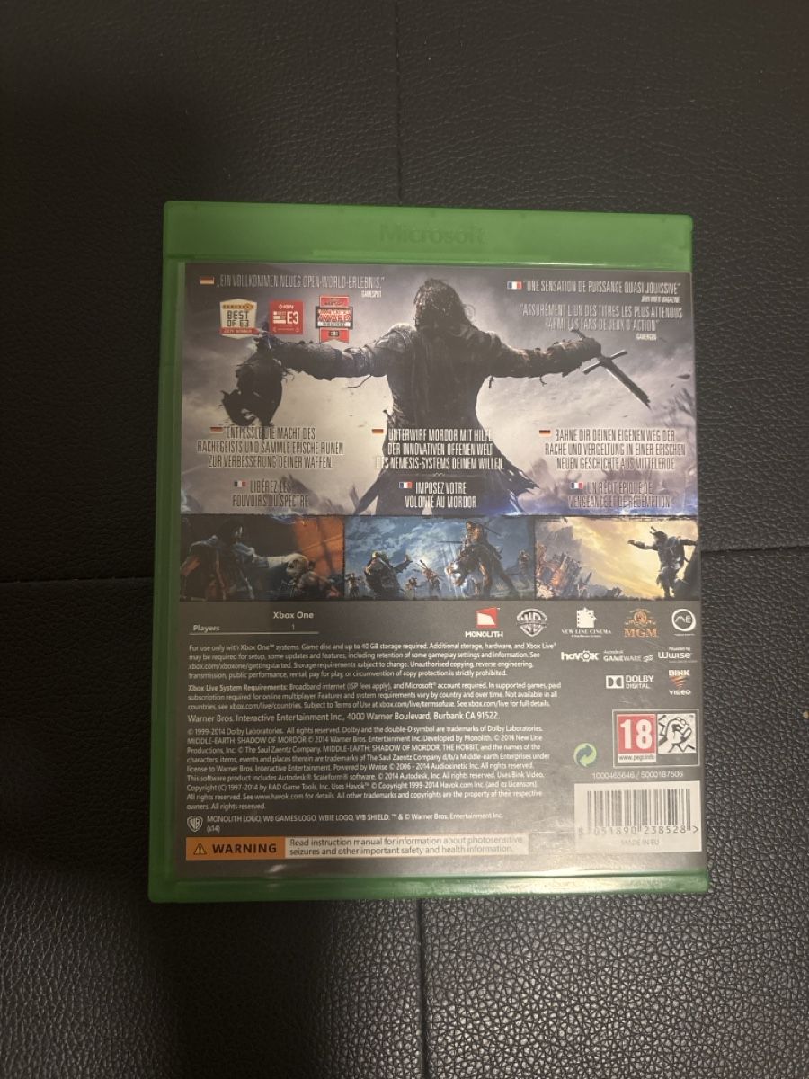Giochi: Shadow of Mordor - Xbox One – Usato da Balgach venduto da robkgu 1