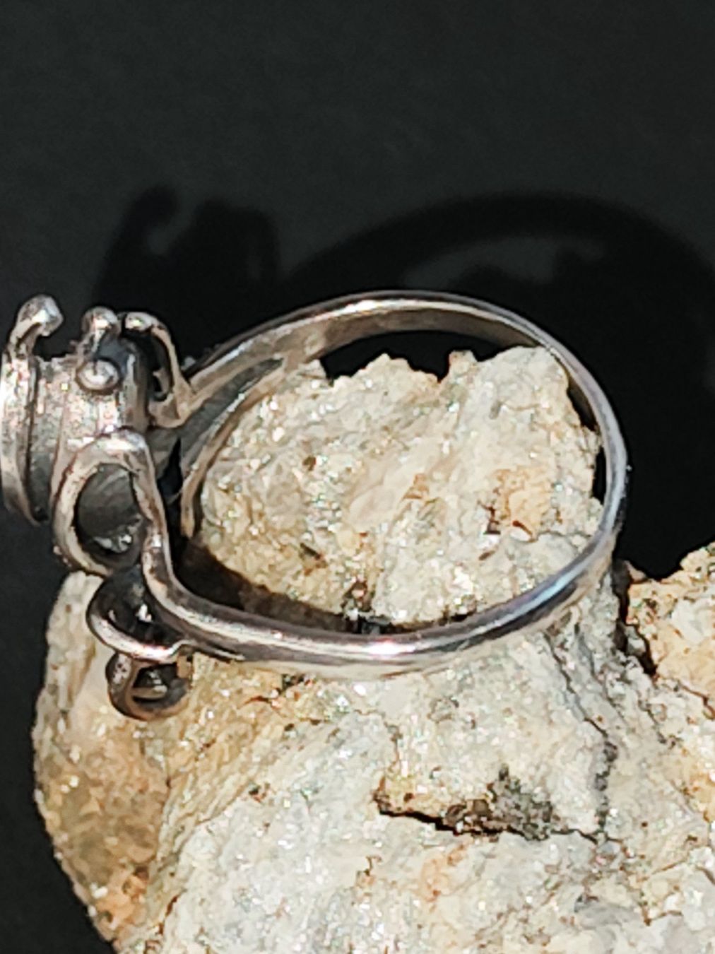 Bagues: Gothic Spinnenring 925 Silber Giftring Ring blauer Stein – D'occasion à Bettingen par hamau2012 4