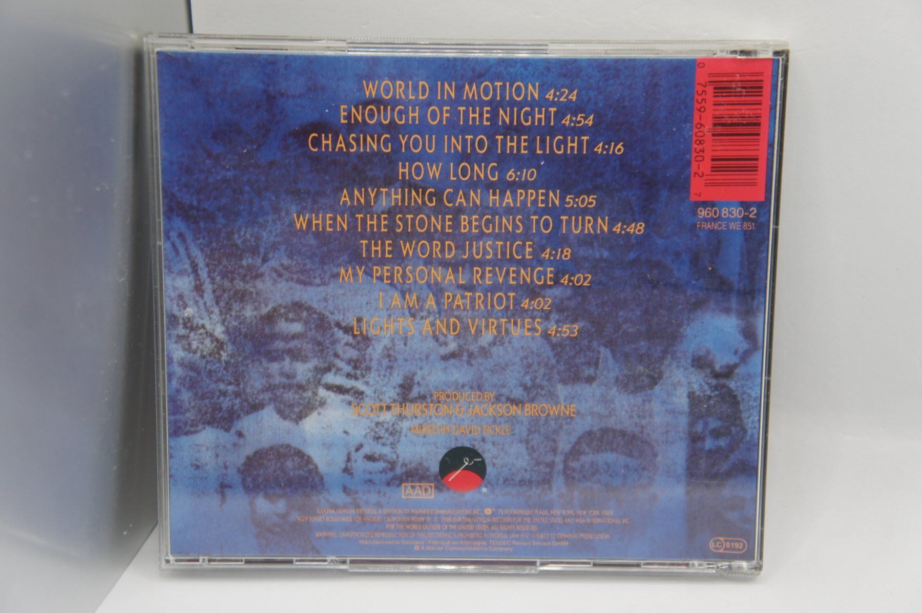 CD: CD Jackson Browne – World In Motion – Usato da Ernetschwil venduto da luisvonerni 2