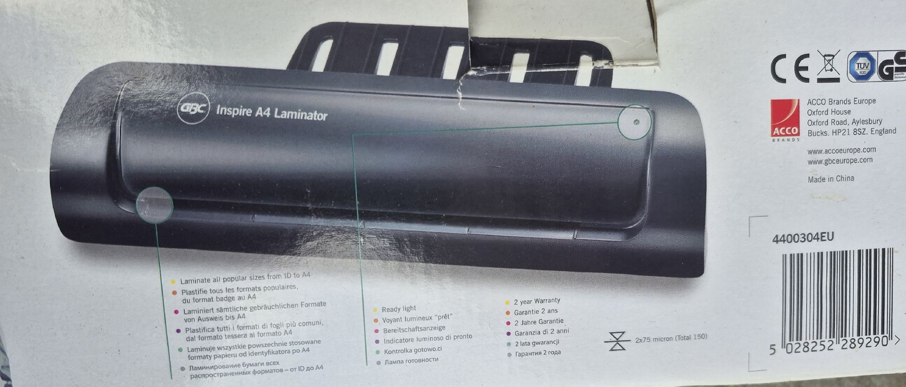 Macchine laminatrici: GBC Inspire A4 Laminiergerät – Usato da Schmitten FR venduto da KaDa81 2