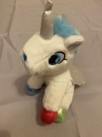 Einhorn Plüschtier Glitzer neuwertig Stofftier 21cm Kind